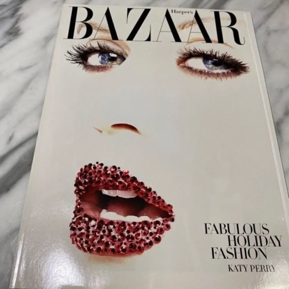 Bazaar Magazine Katy Perry Swarovski Crystals Ltd. Edition December